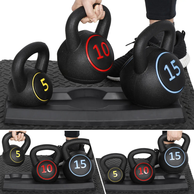 3-Piece Kettlebell Set 