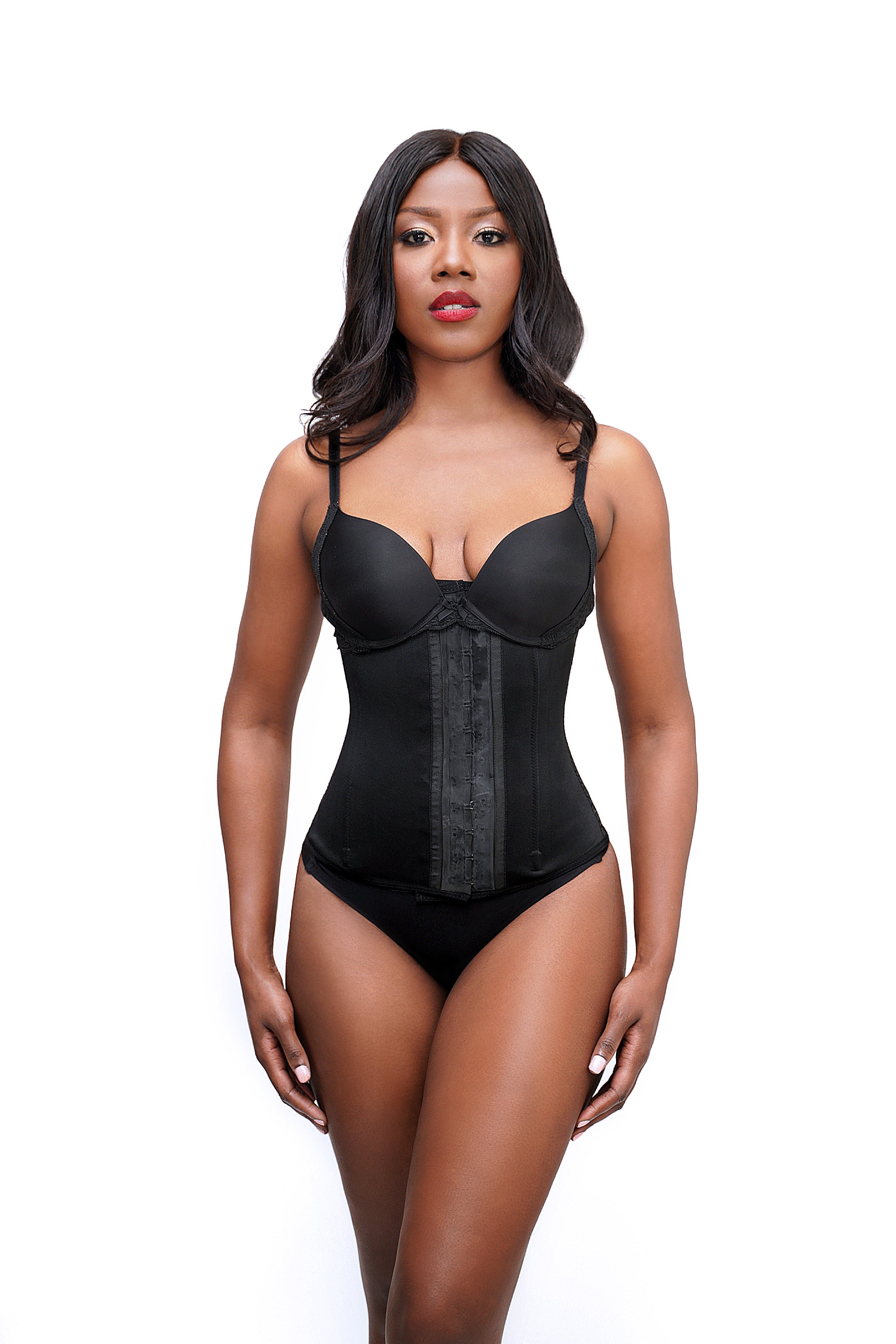 Black Get Sculpted Colombian Waist Corset – Body by Tamika